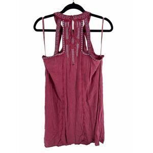 O’Neill embroidered red shirt dress- size M